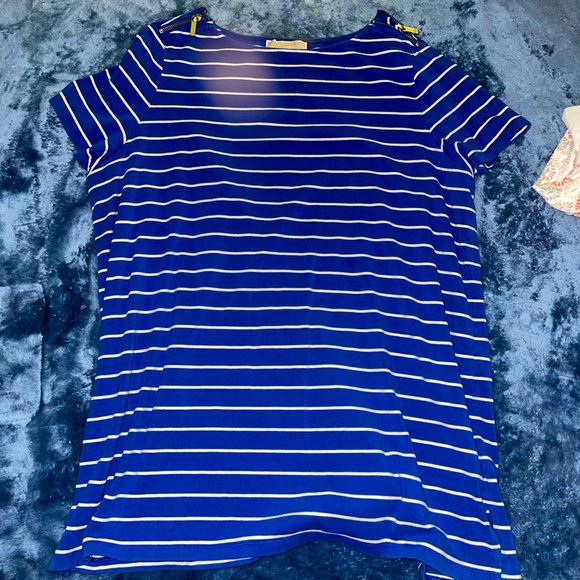 Blue striped Michael Kors top - Picture 1 of 2